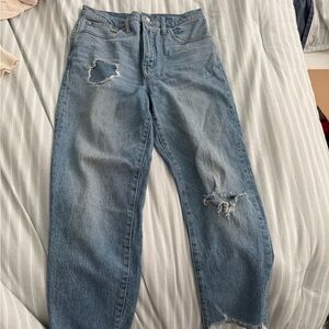 Madewell Distressed Blue Jeans